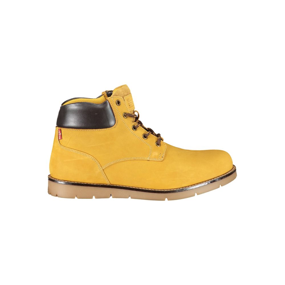 Levi's Yellow Leather Men Ankle Boot