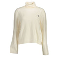 U.S. POLO ASSN. White Acrylic Women's Sweater