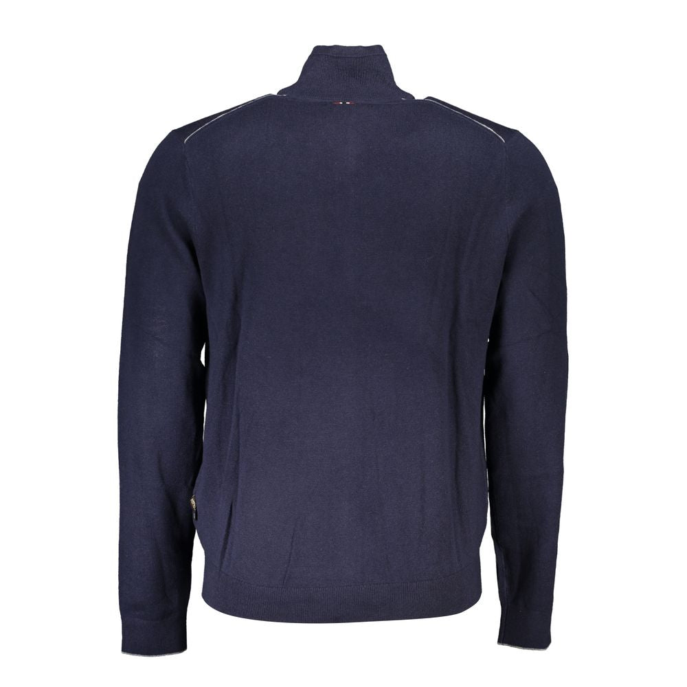 Napapijri Blue Tessuto Men's Cardigan