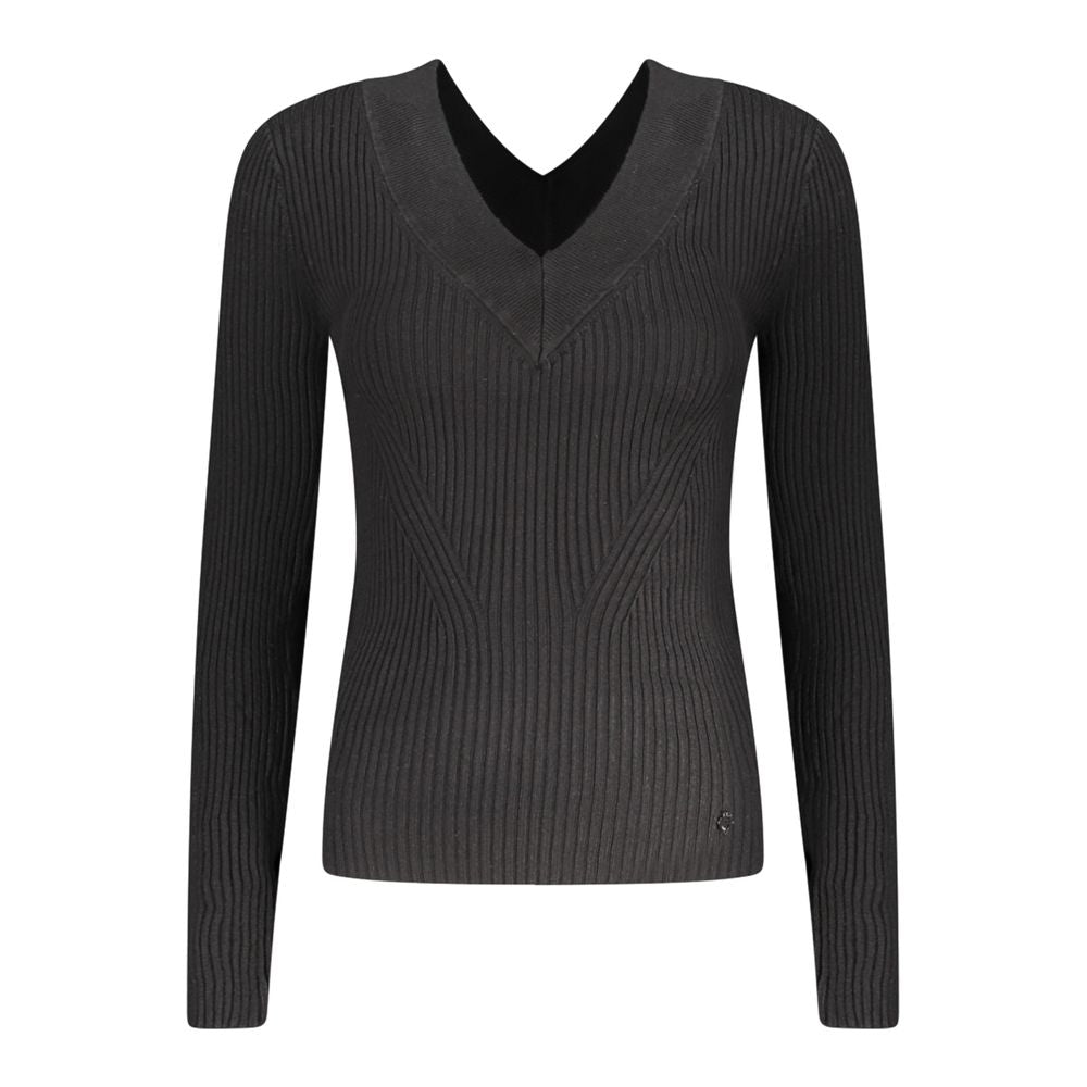 Guess Jeans Black Viscosa Women Sweater