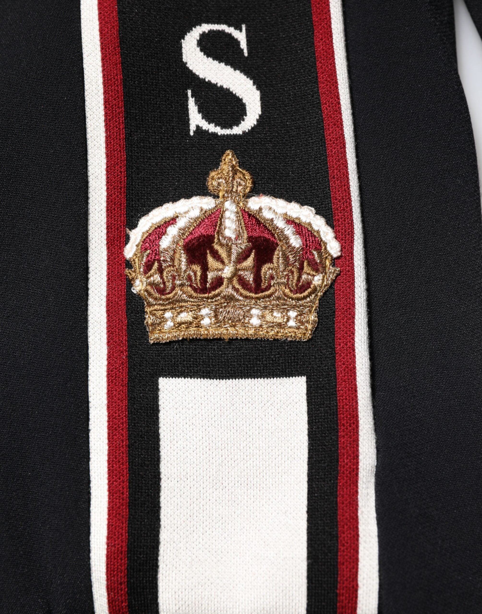 Dolce & Gabbana Black DG King Full Zip Sweatshirt  Sweater
