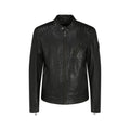 Belstaff Black Lamb Ovis Aries Aries Leather Jacket
