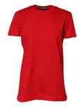 Dolce & Gabbana Red Cotton Short Sleeves Crew Neck Top T-shirt