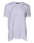 Dolce & Gabbana White Cotton Goodluck 2022 Crew Neck T-shirt