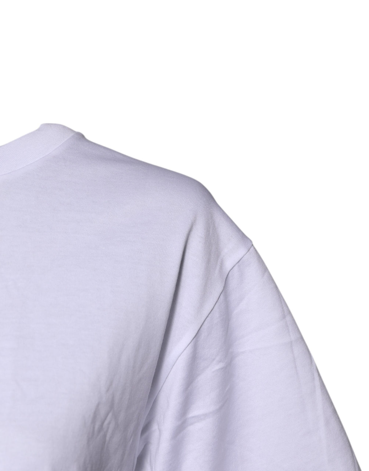 Dolce & Gabbana White Short Sleeves DG Logo Print Top T-shirt