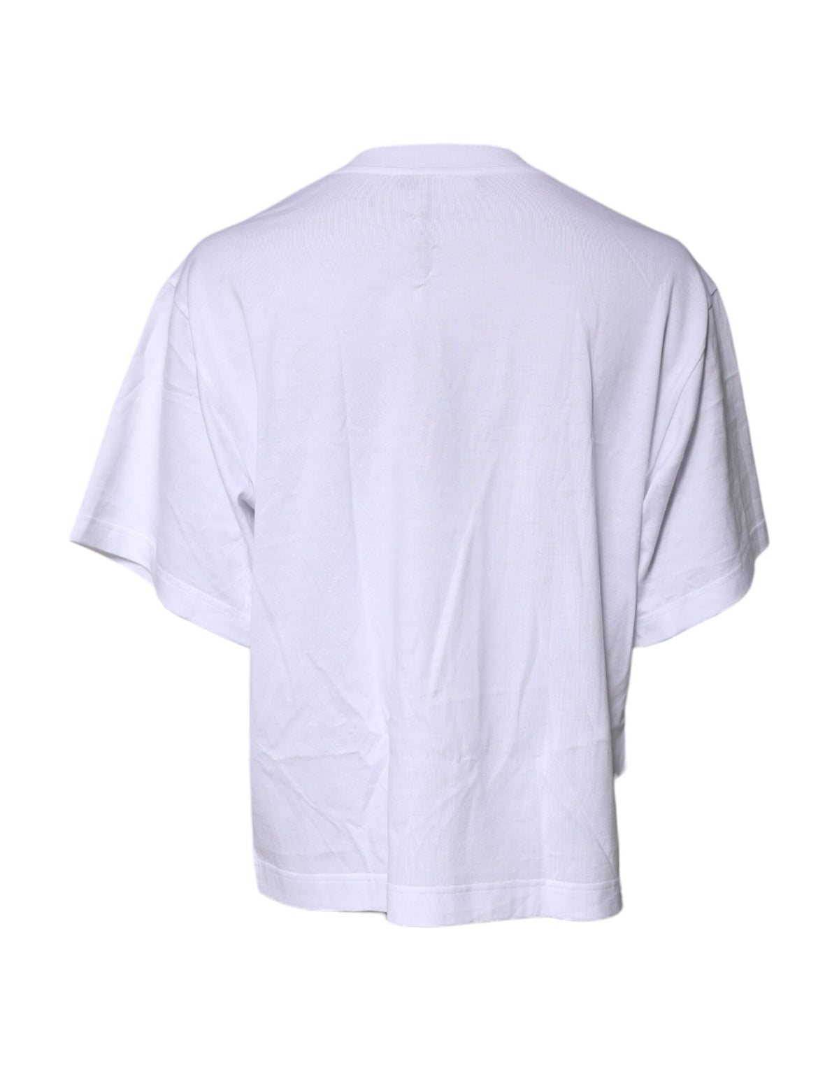 Dolce & Gabbana White Short Sleeves DG Logo Print Top T-shirt