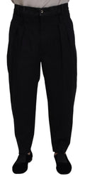 Dolce & Gabbana Black Cotton Stretch Loose Denim Trouser Jeans