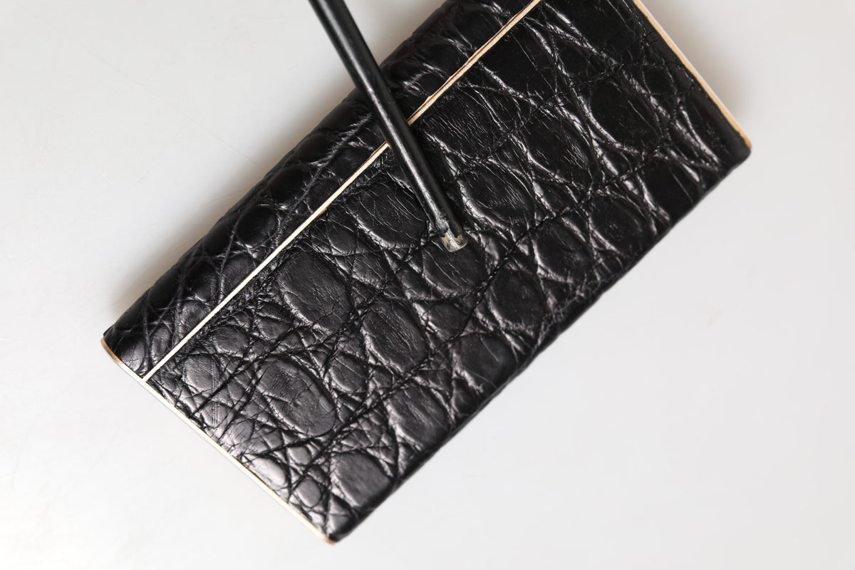 Dolce & Gabbana Black Leather Exotic 3000mAh Power Bank Charger USB