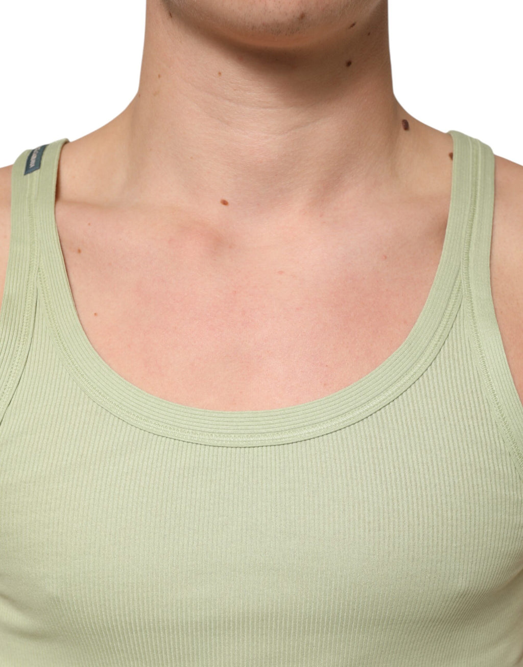 Dolce & Gabbana Light Green Tank Sleeveless Men T-shirt