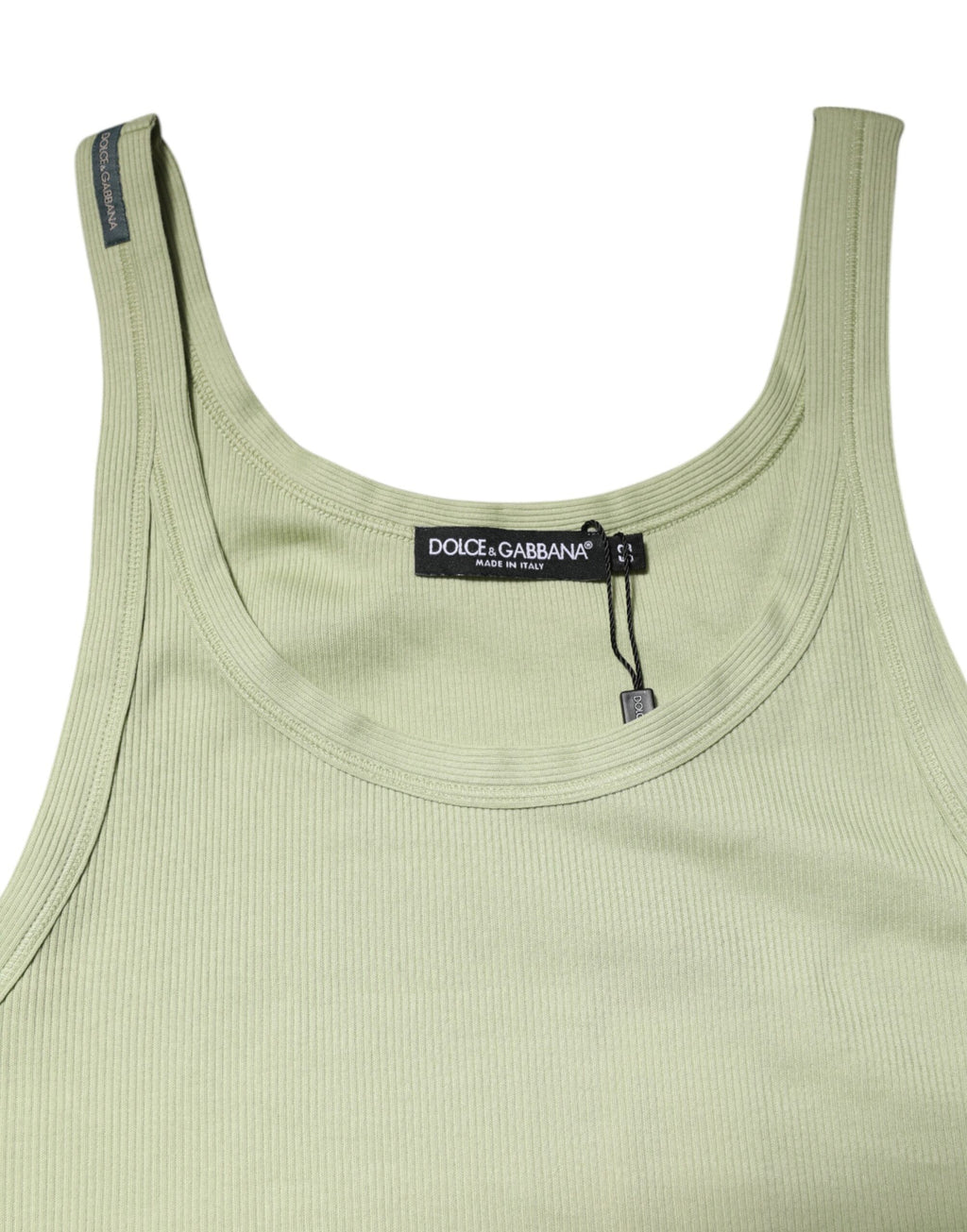 Dolce & Gabbana Light Green Tank Sleeveless Men T-shirt