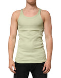 Dolce & Gabbana Light Green Tank Sleeveless Men T-shirt