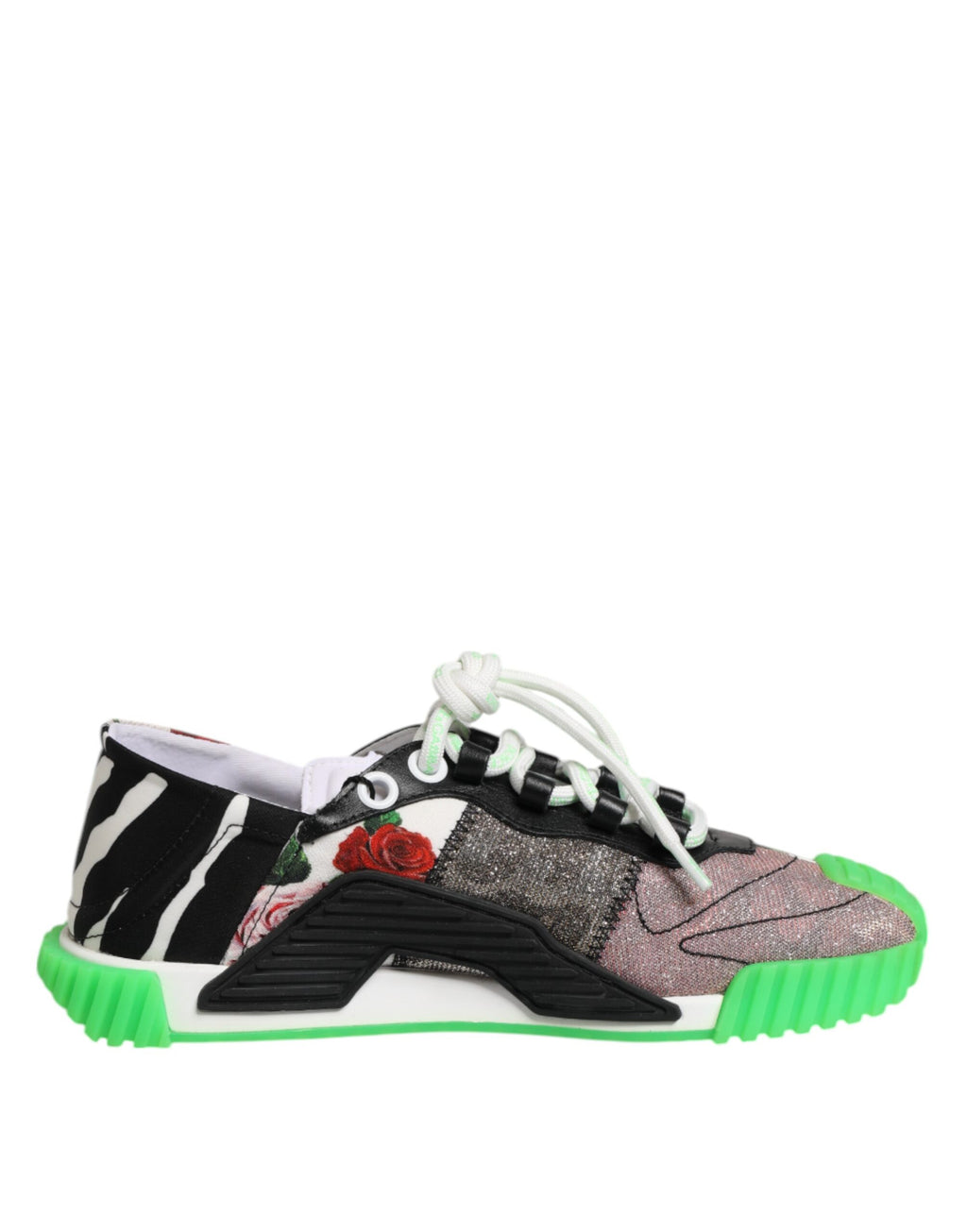 Dolce & Gabbana Multicolor DG Logo Leopard Cherry Sneaker Shoes