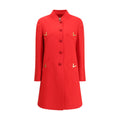 Valentino Multicolor Fleece Wool Coat