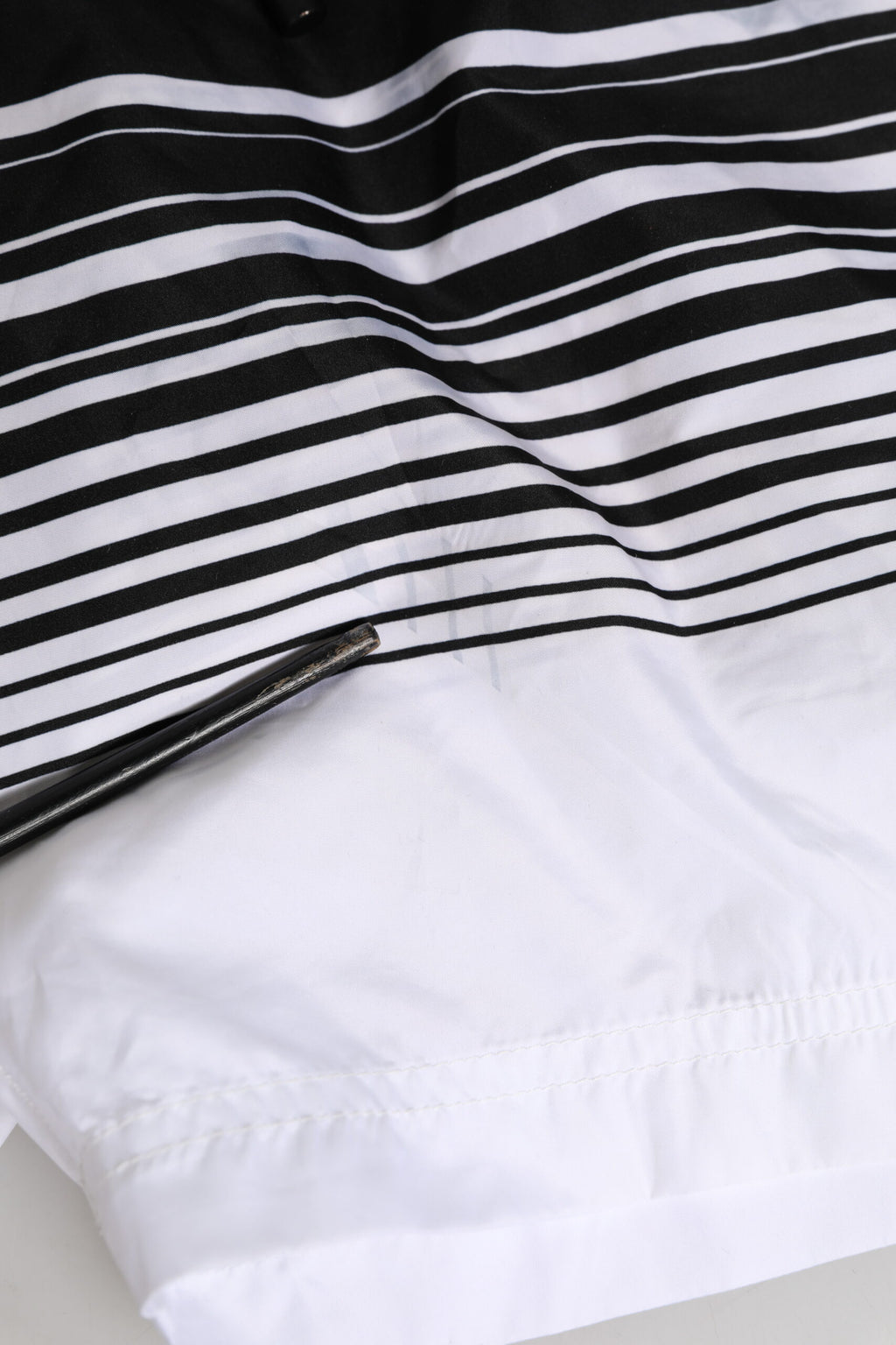 Dolce & Gabbana Black White Striped DG Logo Men Short  Swimwear
