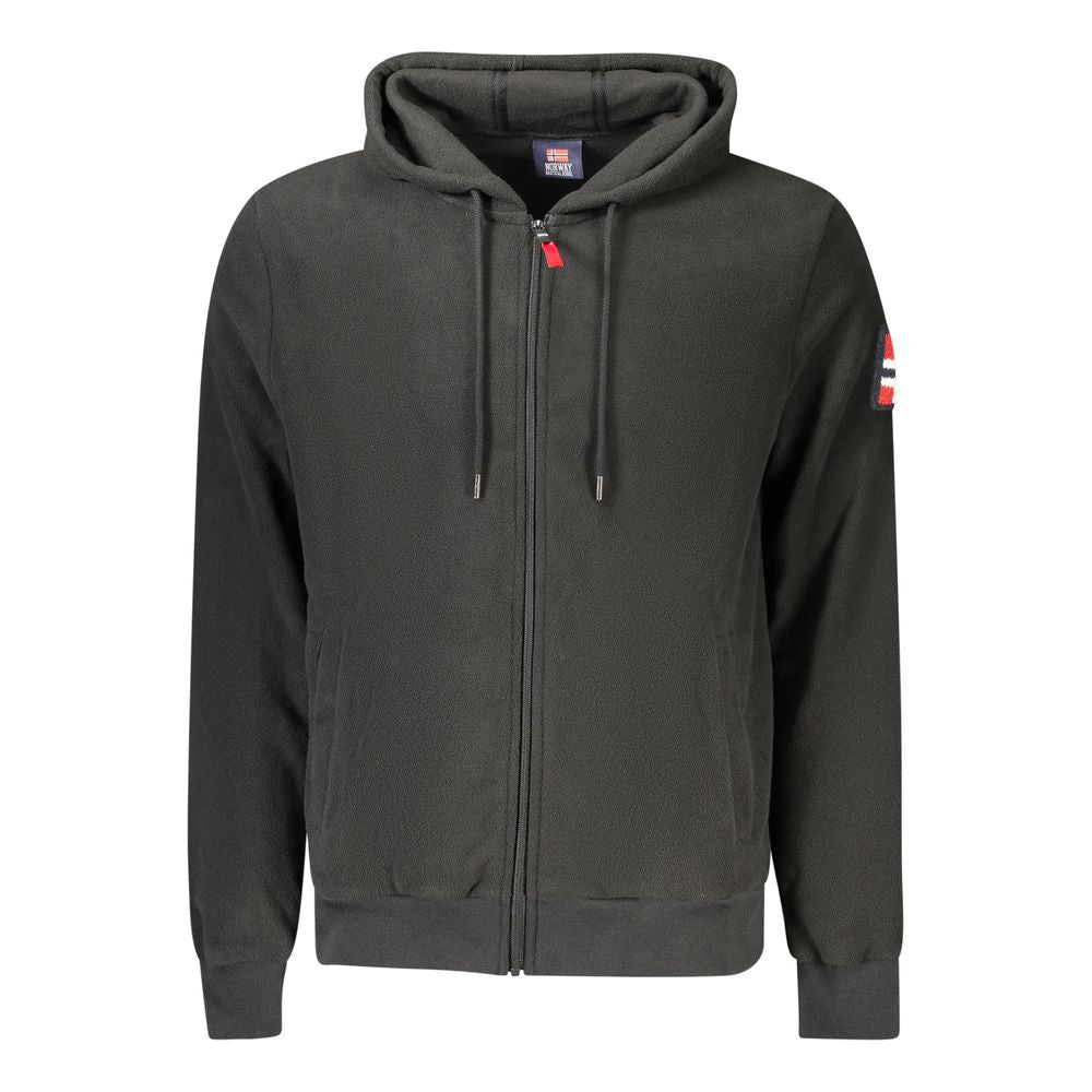 Norway 1963 Black Polyester Mens Sweatshirt with Hood