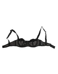 Dolce & Gabbana Black Sheer Mesh Underwire Bra  Underwear
