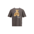 Palm Angels Gray Cotton T-Shirt