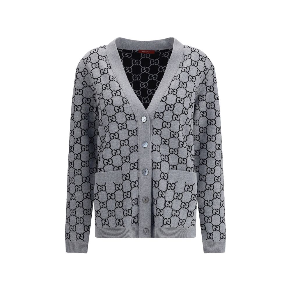 Gucci Black Wool Cardigan
