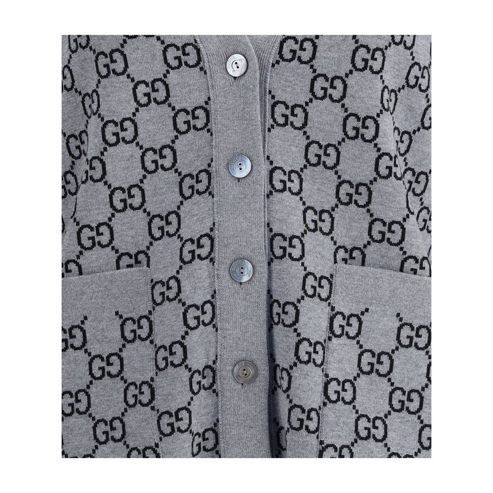 Gucci Black Wool Cardigan