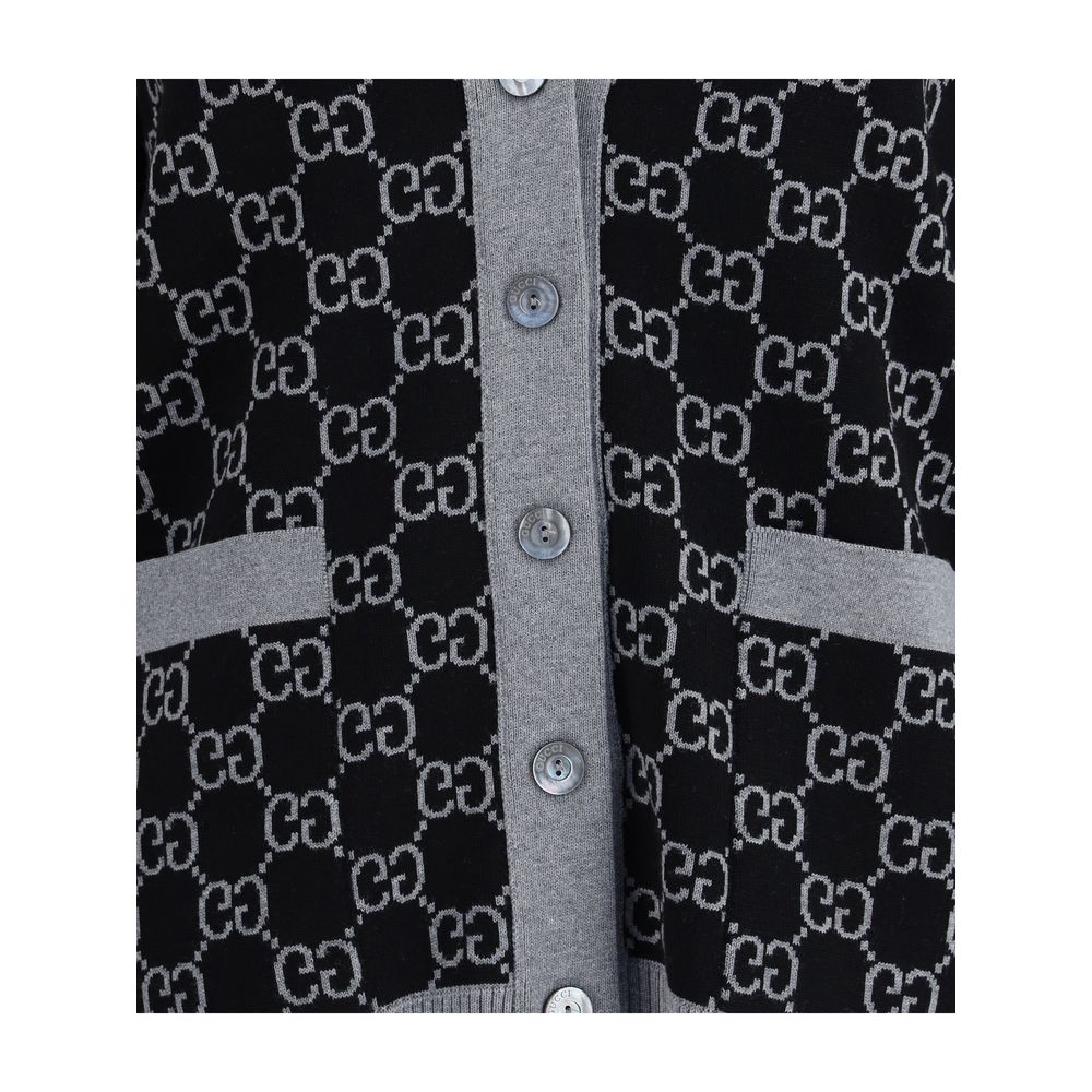 Gucci Black Wool Cardigan