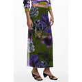 Desigual Verde Polyester Women Skirt with Elastic Waist