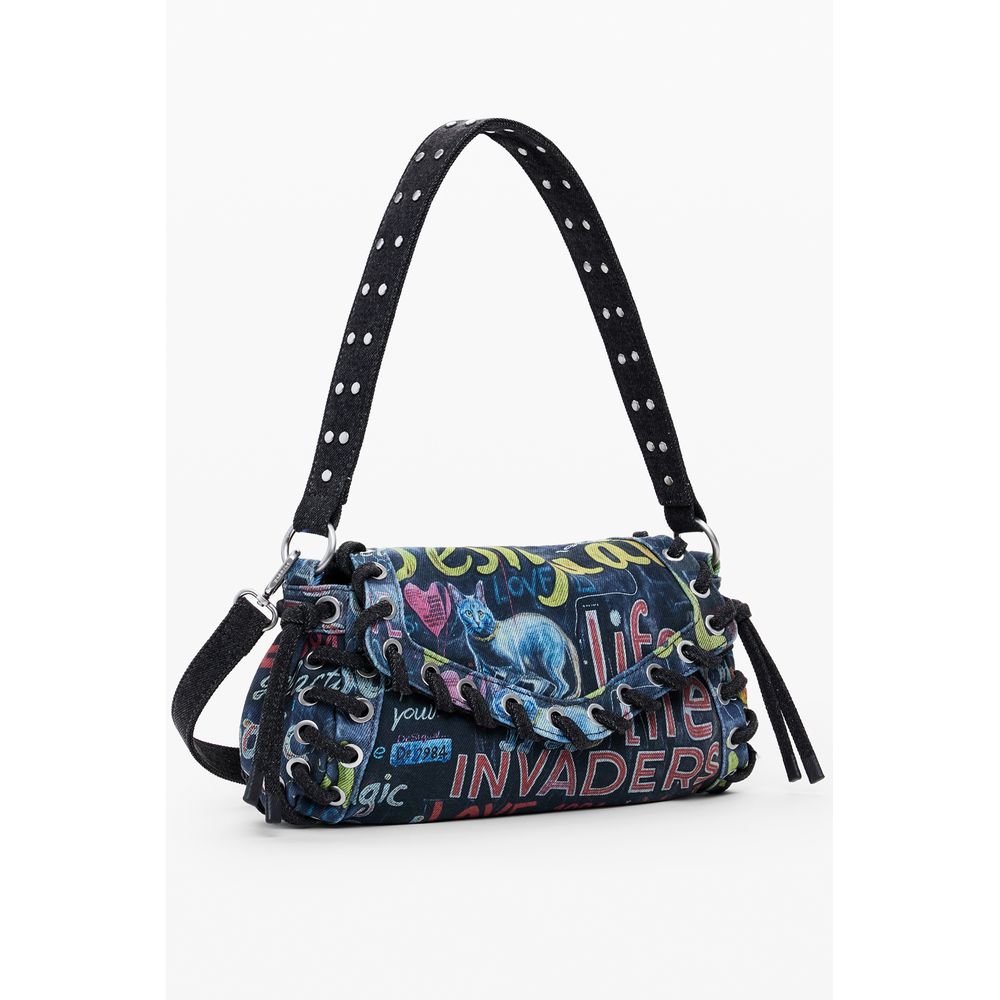 Desigual Blue Cotton Women's Shoulder Bag