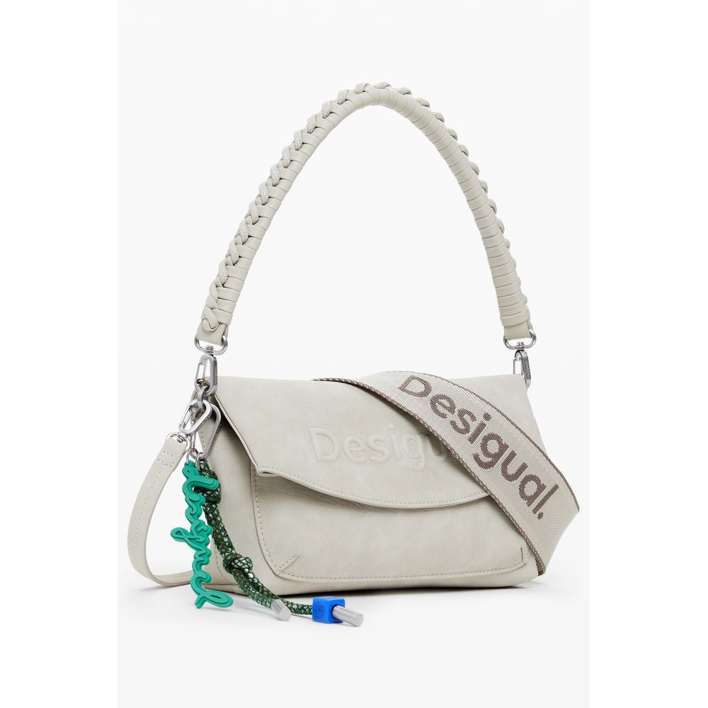 Desigual Beige Polyurethane Women Handbag