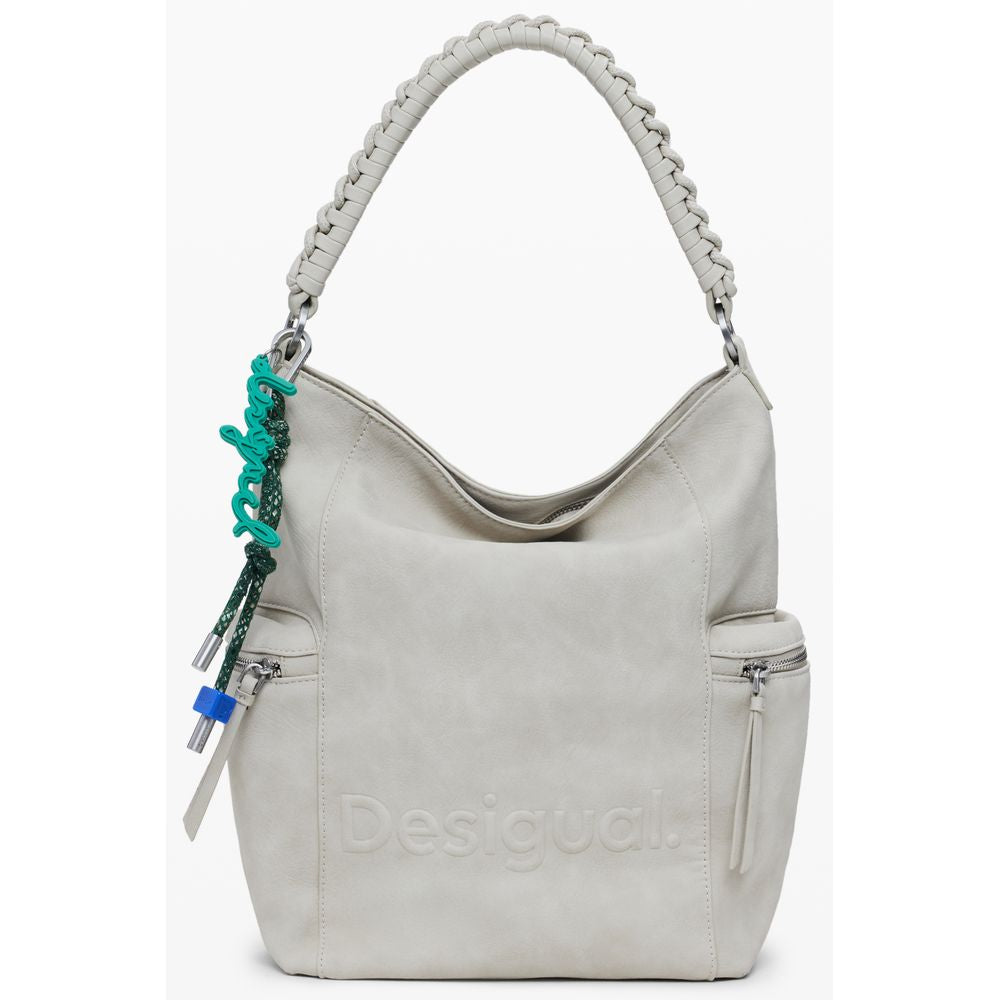 Desigual Beige Polyurethane Women Backpack