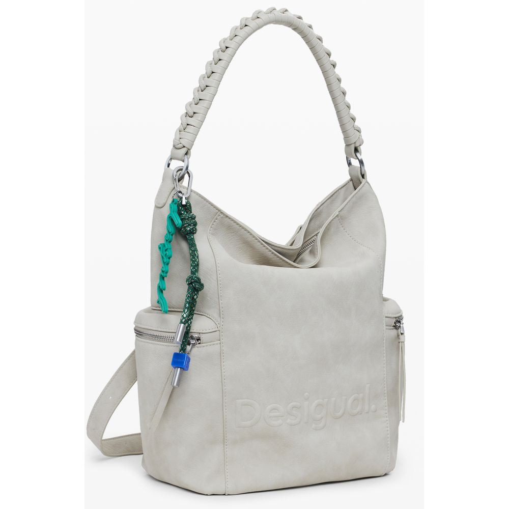 Desigual Beige Polyurethane Women Backpack