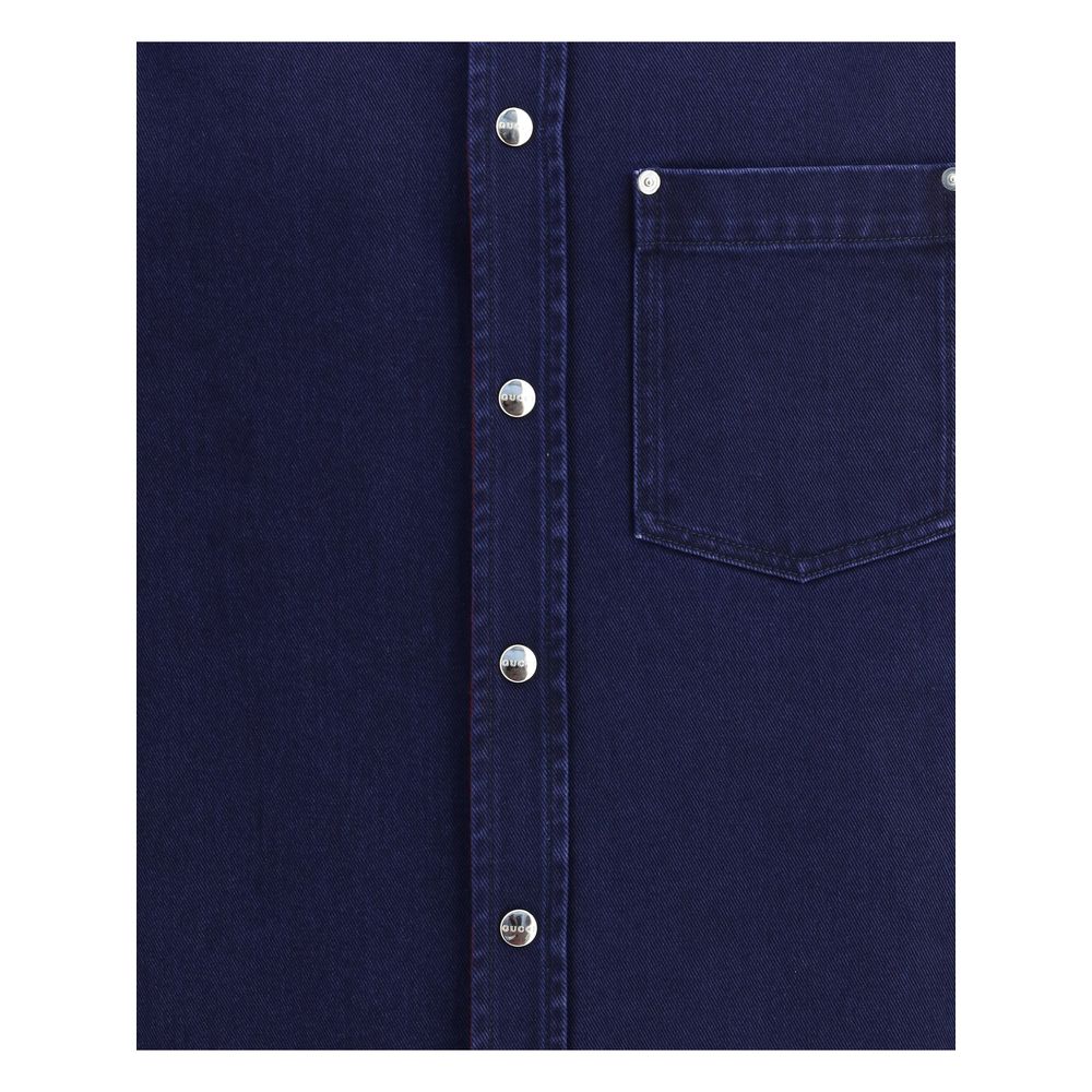 Gucci Blue Denim Shirt