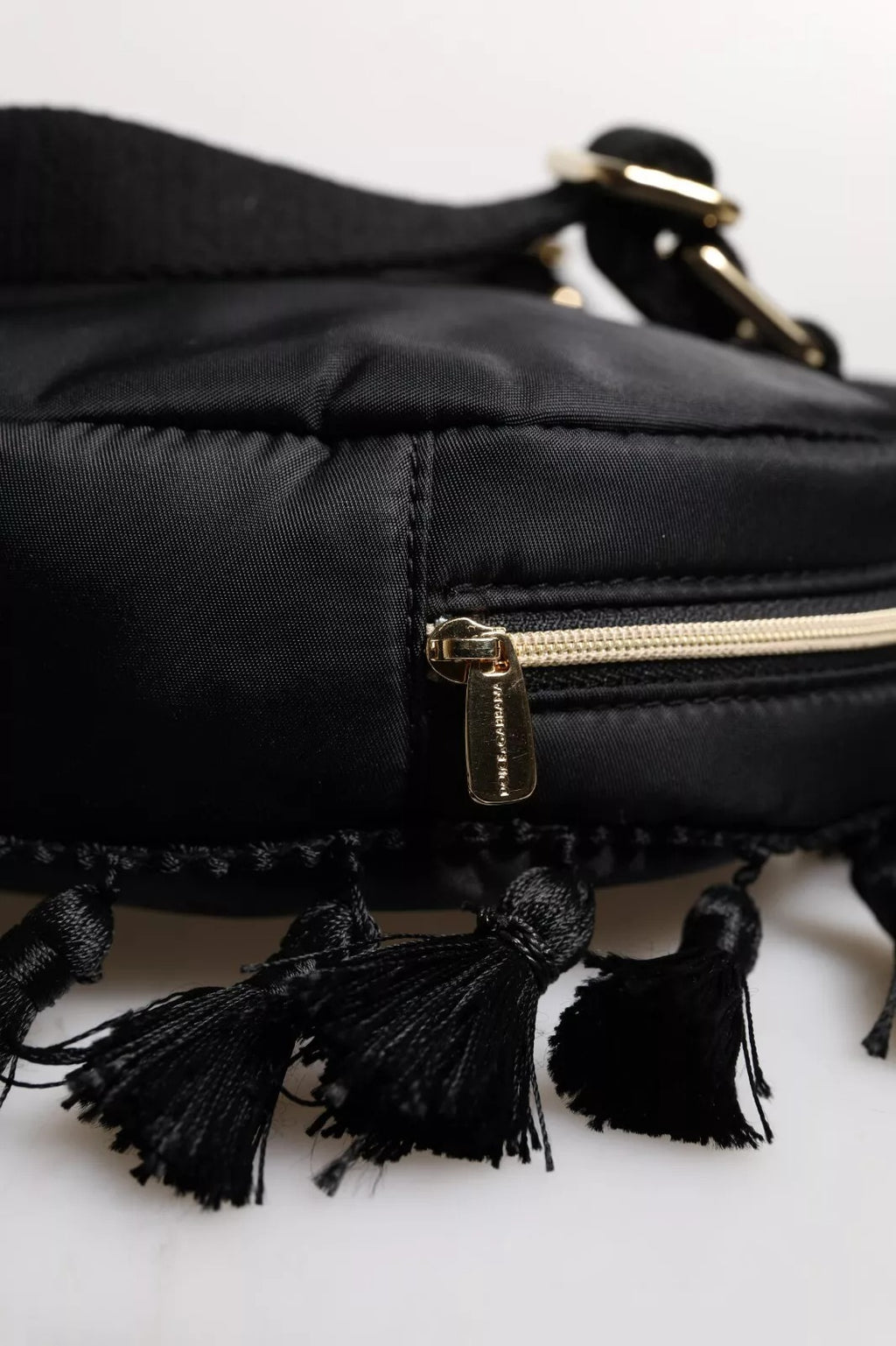 Dolce & Gabbana Black Heart L'Amore Patch Embellished Kids Backpack