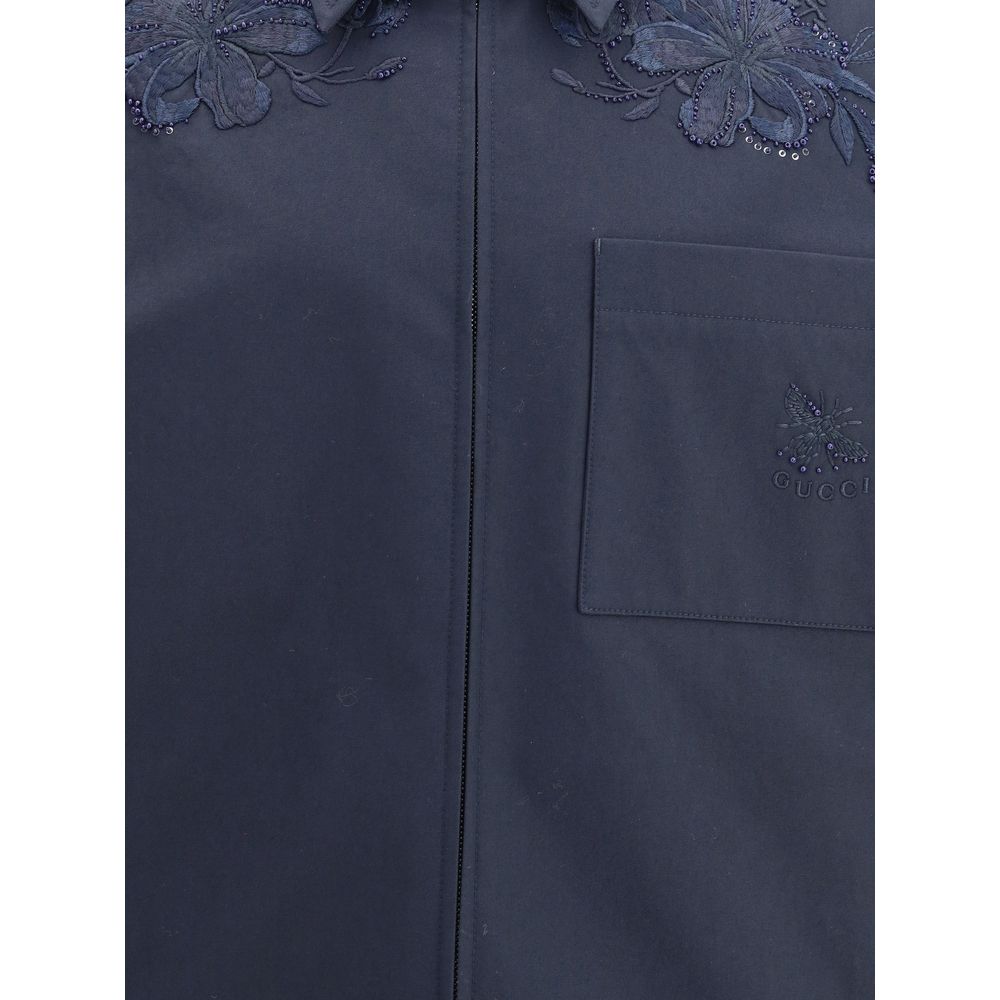Gucci Blue Cotton Denim Jacket