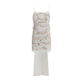 Self-Portrait White Nylon Casual Dress