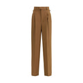Ami Paris Brown Wool Casual Pants