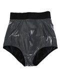 Dolce & Gabbana Gray Silk Stretch Slip Girdle Panty Underwear