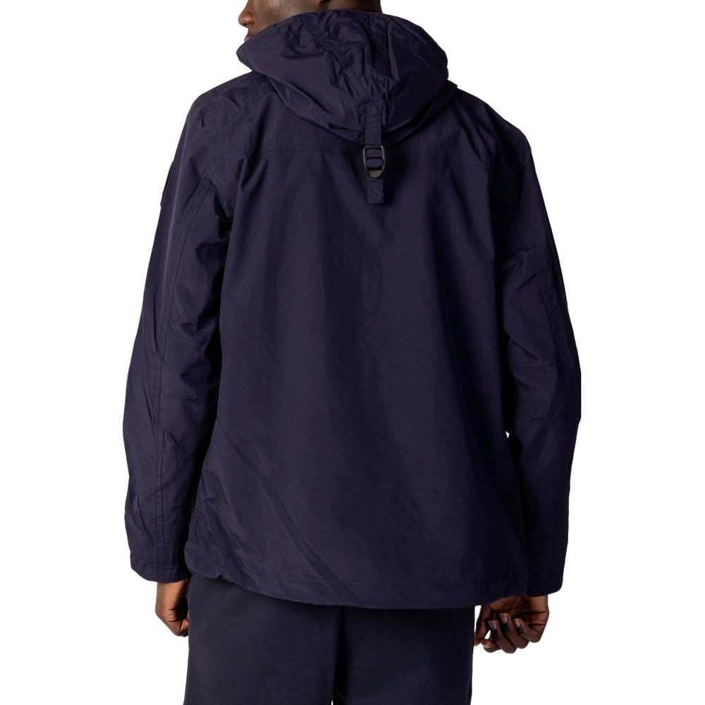 Napapijri Blue Polyester Shell Jacket