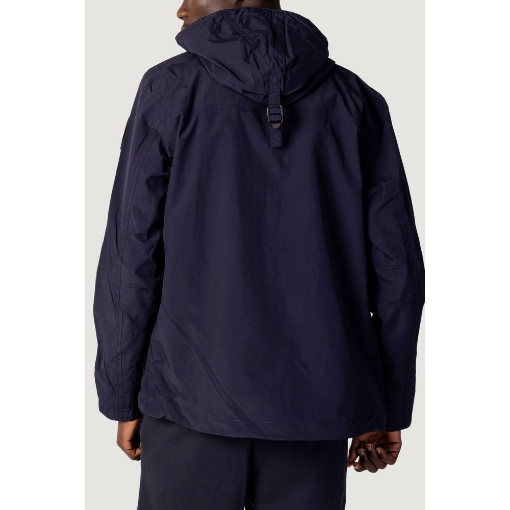 Napapijri Blue Polyester Shell Jacket