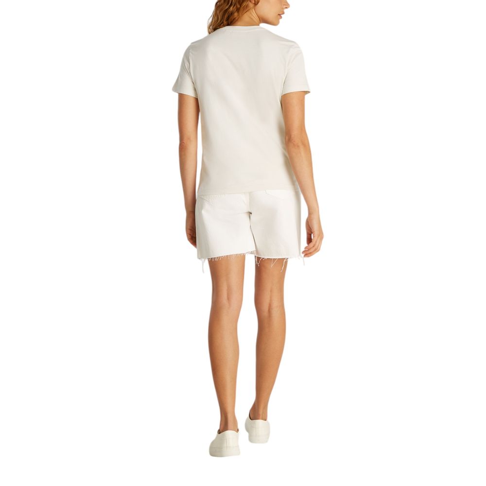 Calvin Klein Jeans Beige Recycled Cotton T-Shirt