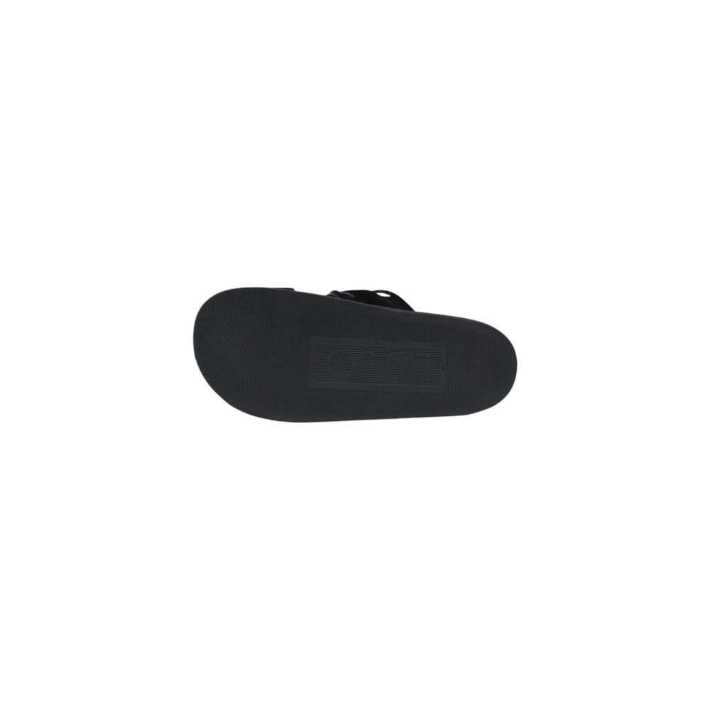 Liu Jo Black Leather Flat Sandals