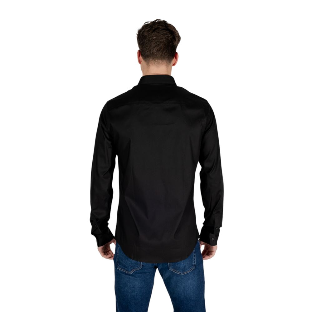 Armani Exchange Black Lyocell Shirt