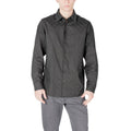 Armani Exchange Black Cotton Dress Shirt