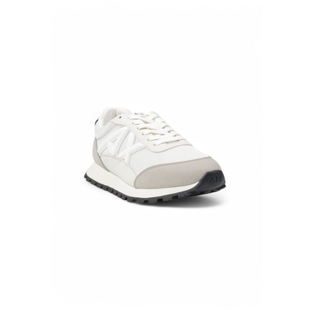 Armani Exchange Beige Polyester Athletic Sneakers