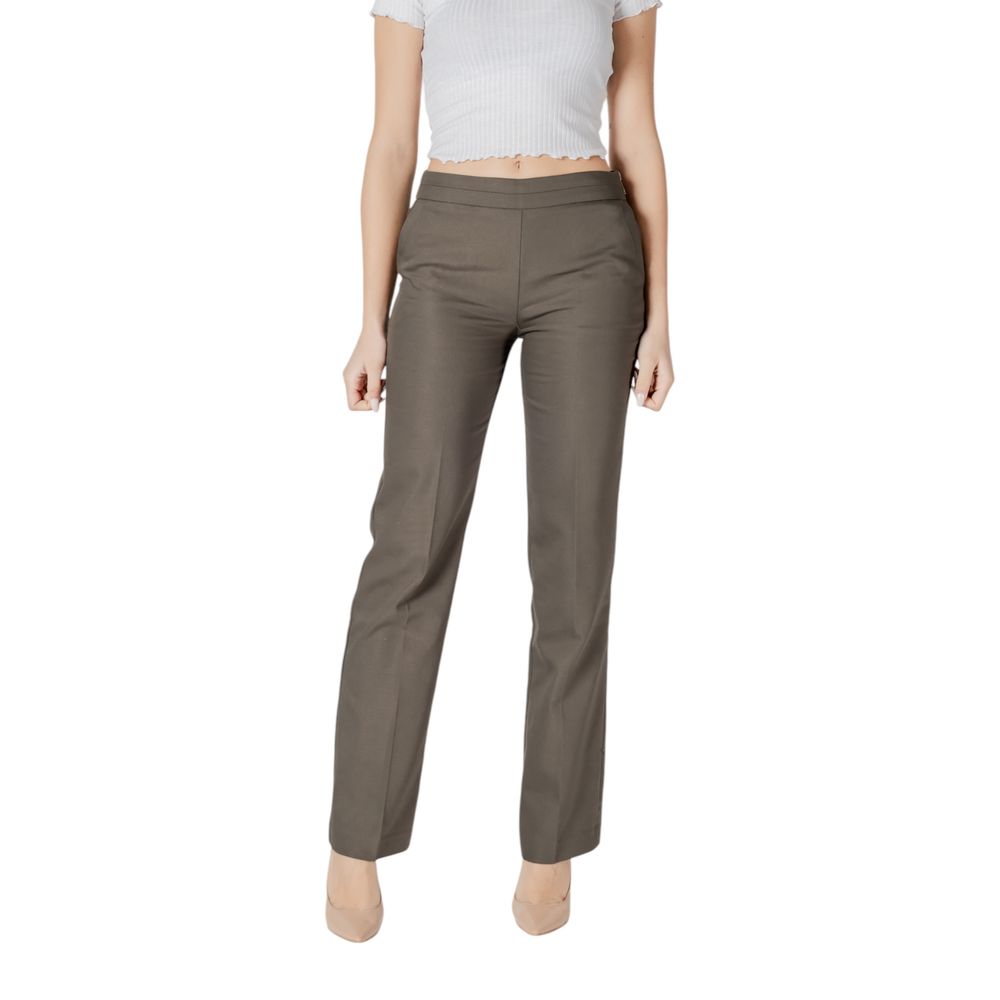 Morgan De Toi Bicolor Cotton Casual Pants