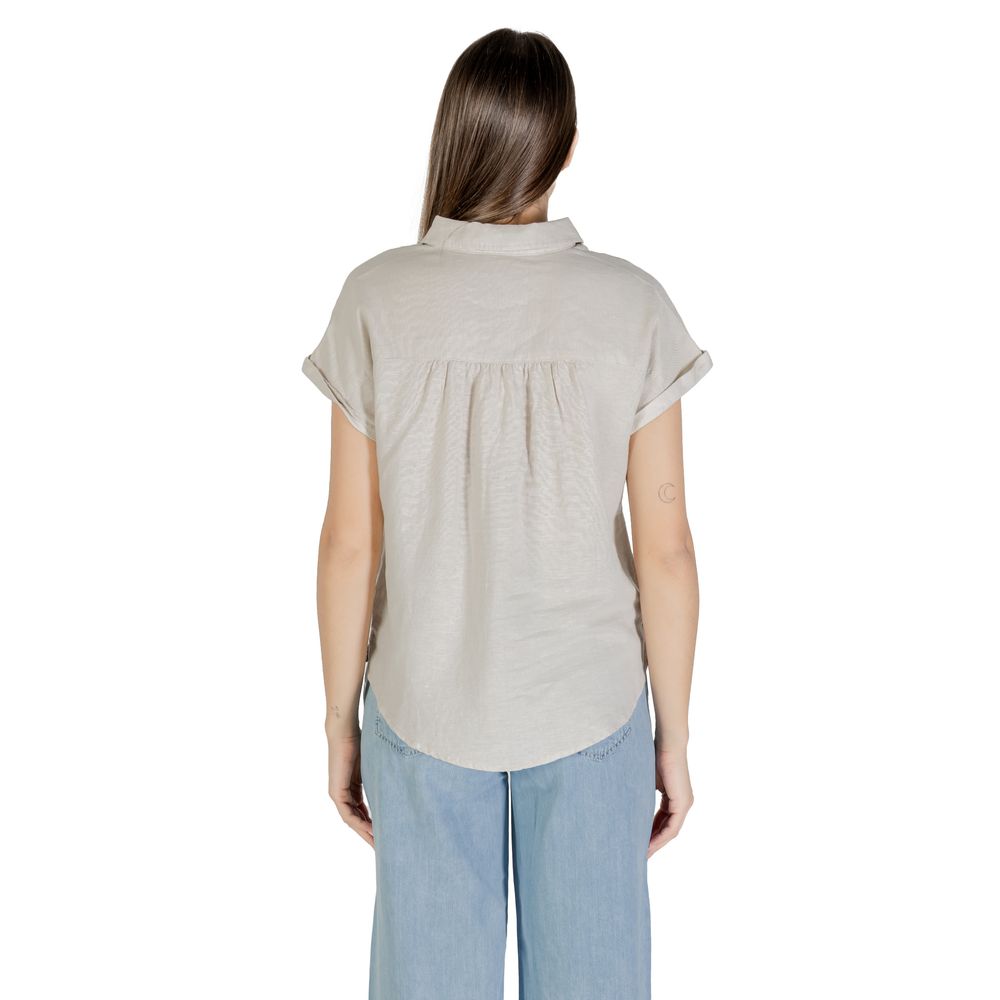 Street One Beige Linen Blouse