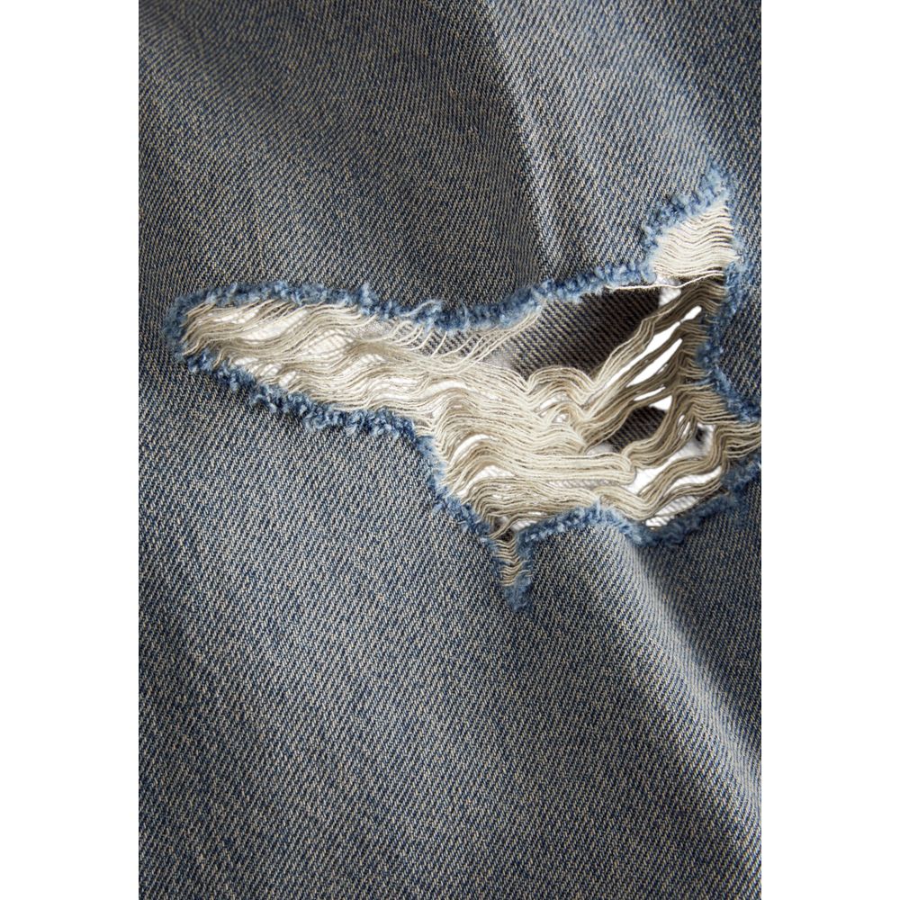 Jack Jones Blue Cotton Relaxed Fit Jeans