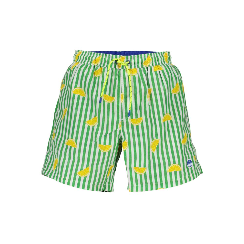 North Sails Green Polyester Swim Shorts