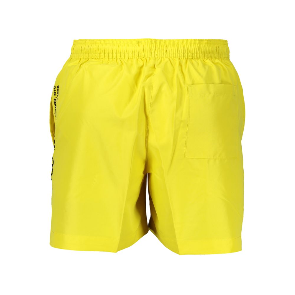 Calvin Klein Yellow Polyester Swim Shorts