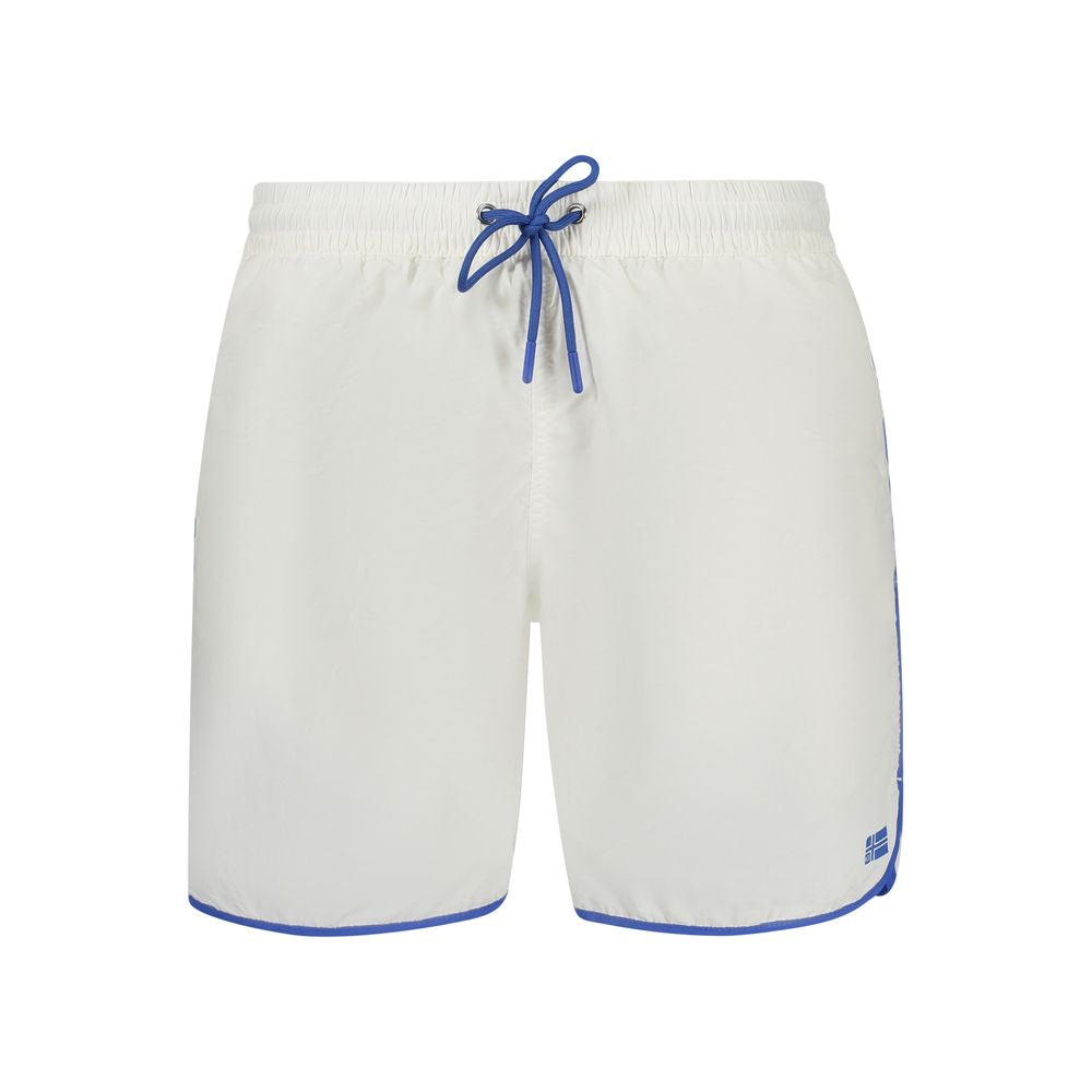 Norway 1963 Bianco Poliammide Men's Swim Boxer