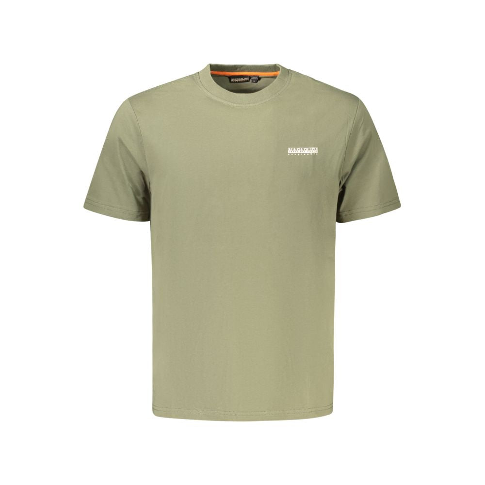 Napapijri Verde Cotton Men T-Shirt