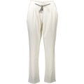 U.S. POLO ASSN. White Cotton Women's Trousers